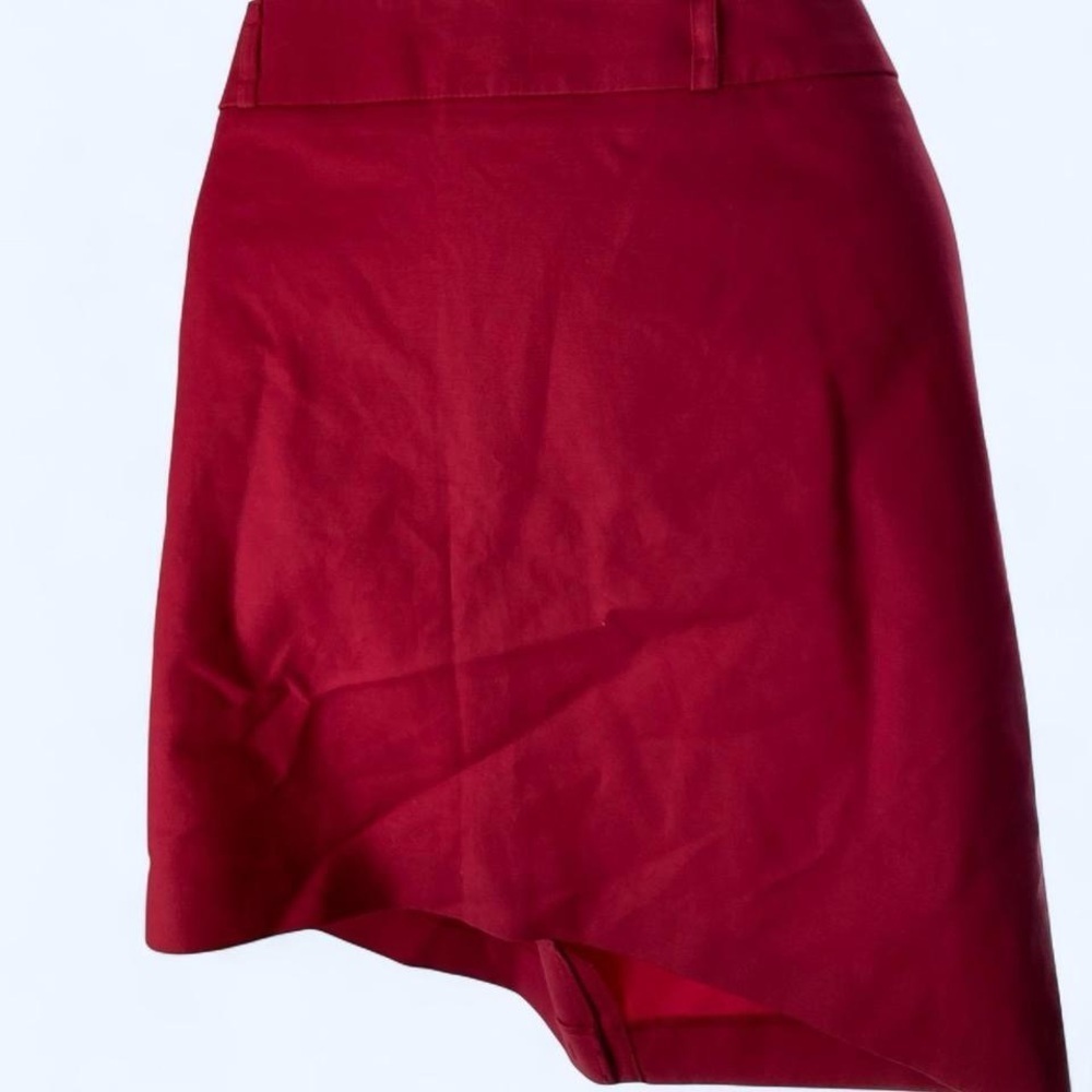 Red mini skirt Larry Levine 14 NWT stretch